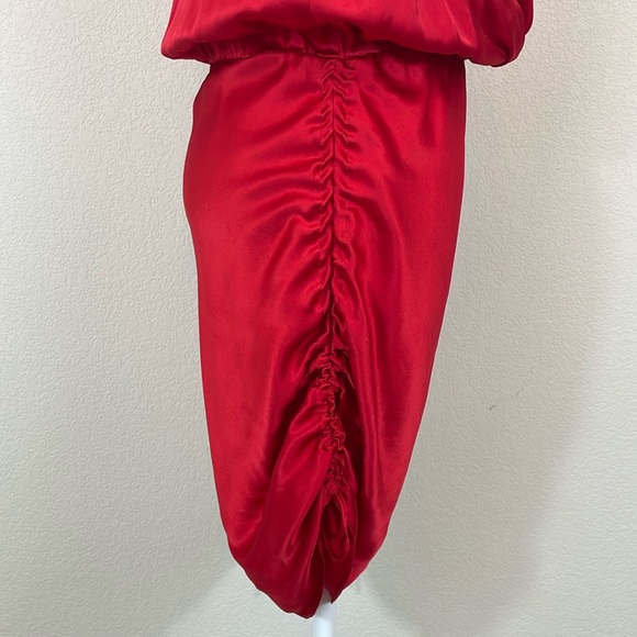 Amanda Uprichard deep v mini dress size small - Picture 6 of 8